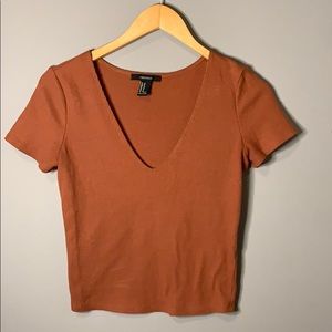 waffle knitted crop top